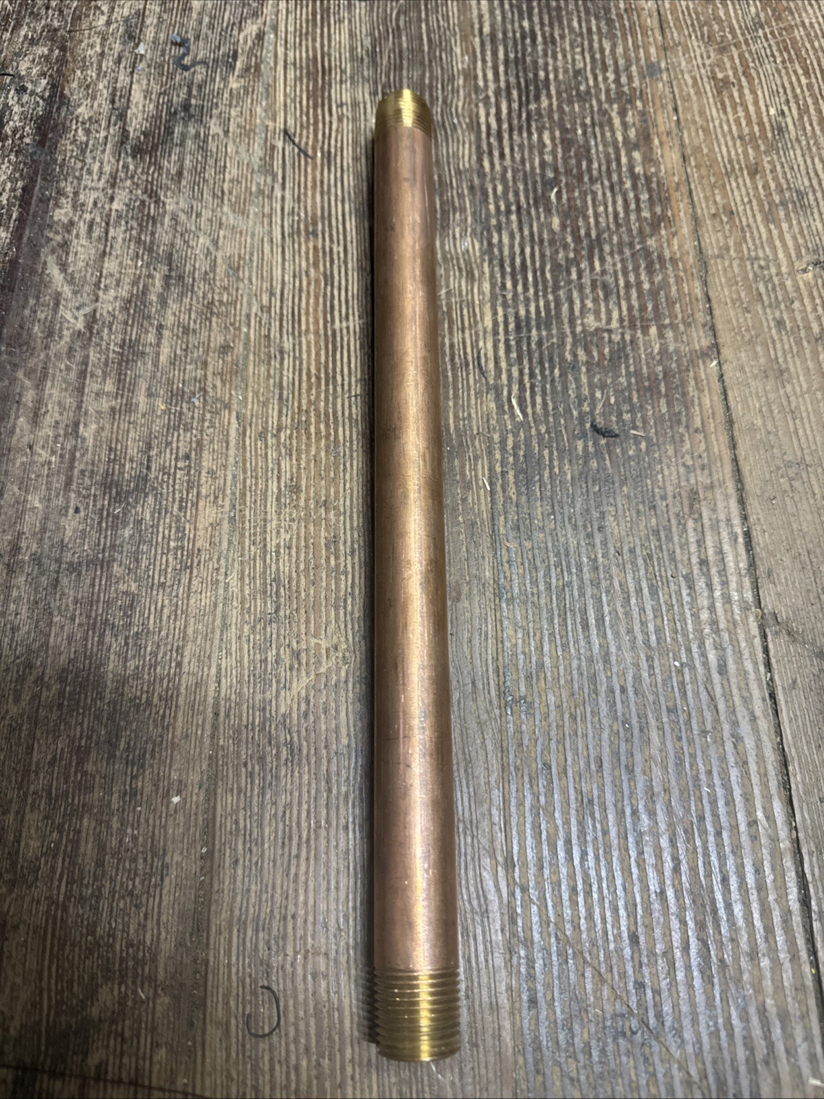 1/2″ NPT x 12″ Threaded Brass Pipe Nipple TBE MNPT 1/2″ X 1/2″ 1J3975-D10