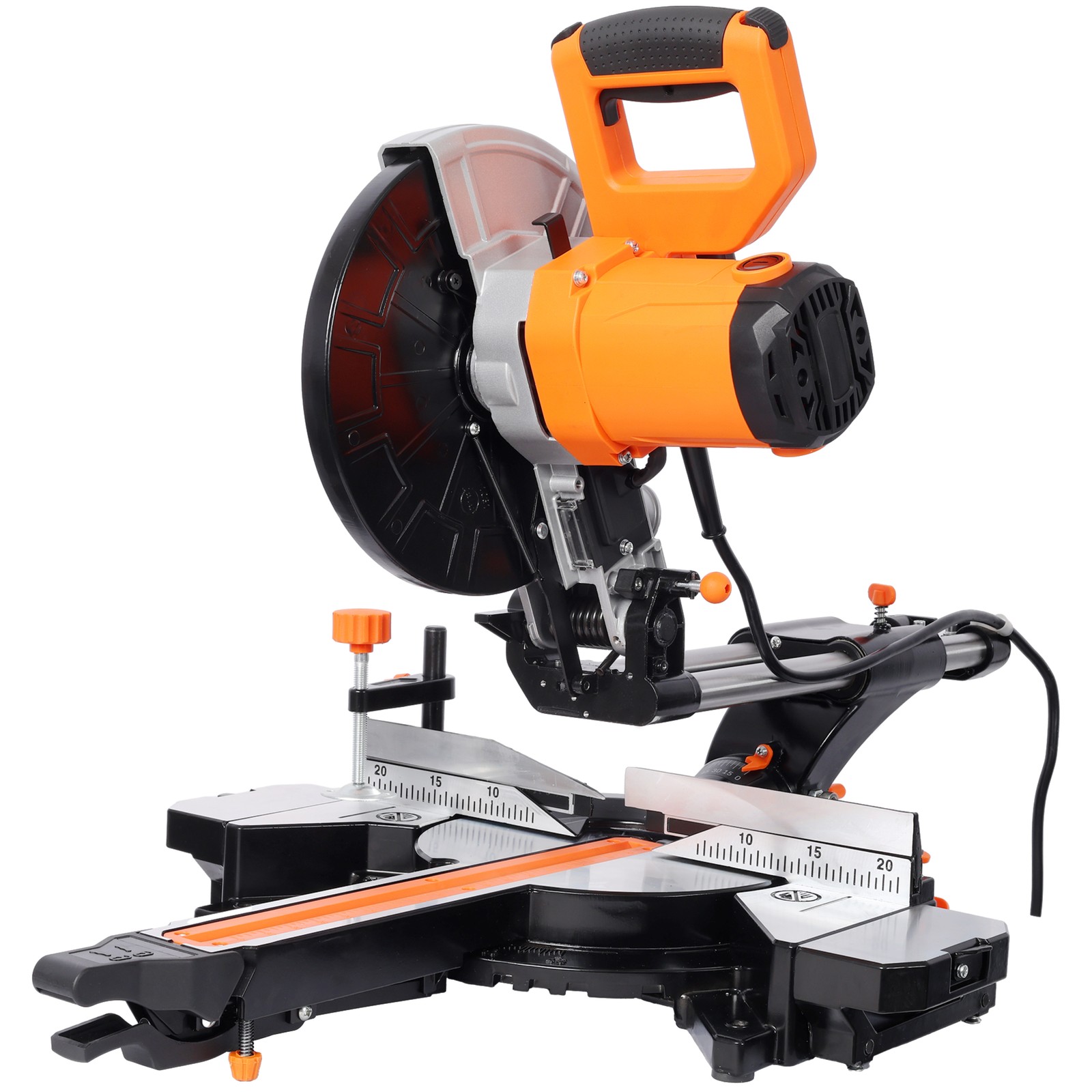10in Single Bevel 2 Speed Sliding Miter Saw,5000/3200 RPM,3.5x13in Cutting