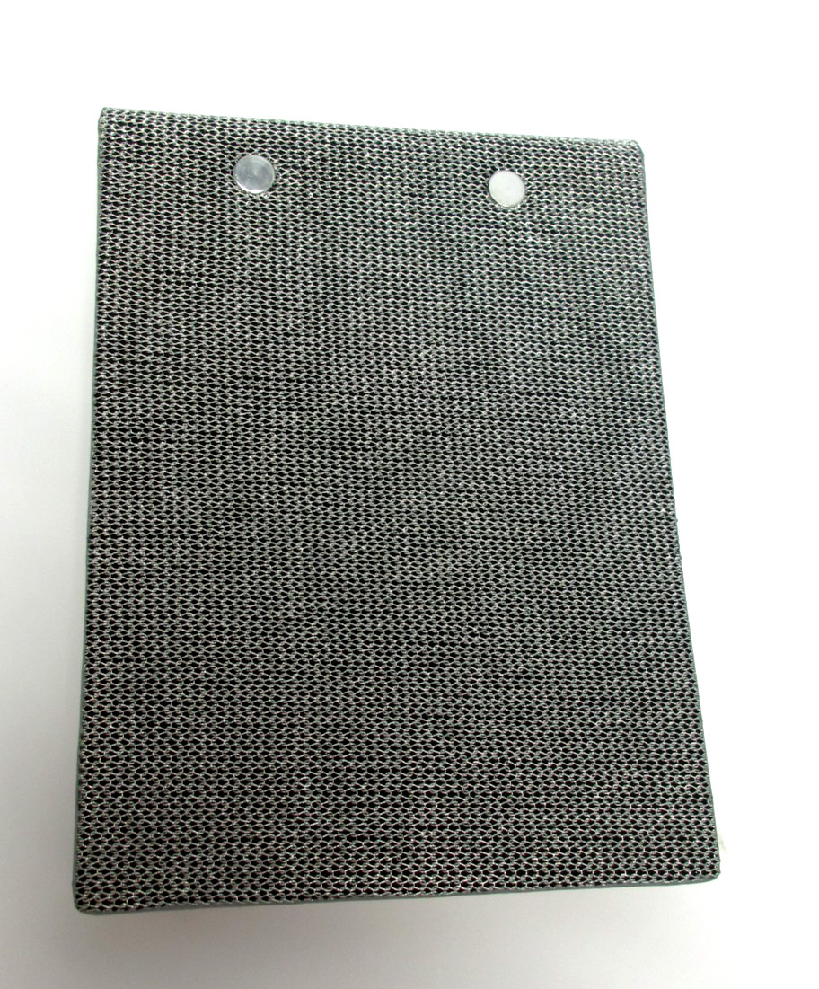 Desk Notepad 5×7 Leather Cover Refillable 250 Pages Barneys New York Silver Link