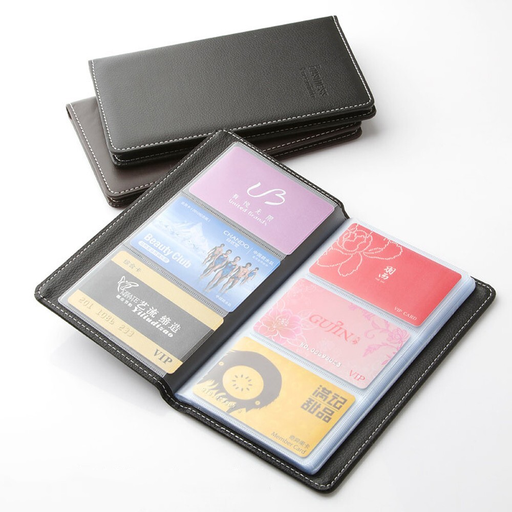 1PC 120 Cards Business Name ID Credit Card Book Case Keeper Holder