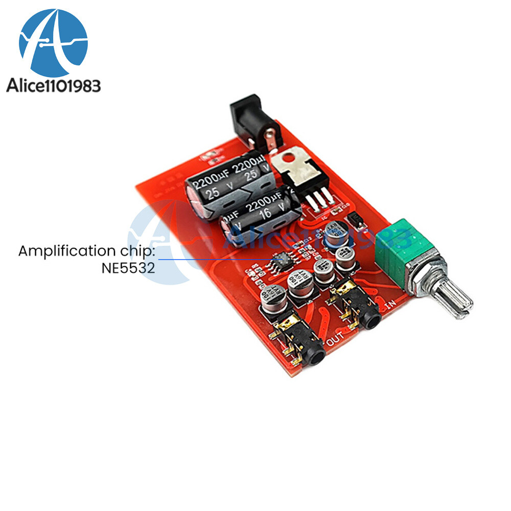 Amplifier NE5532 Preamp Preamplifier Volume Tone Control Finished Pre AMP Board