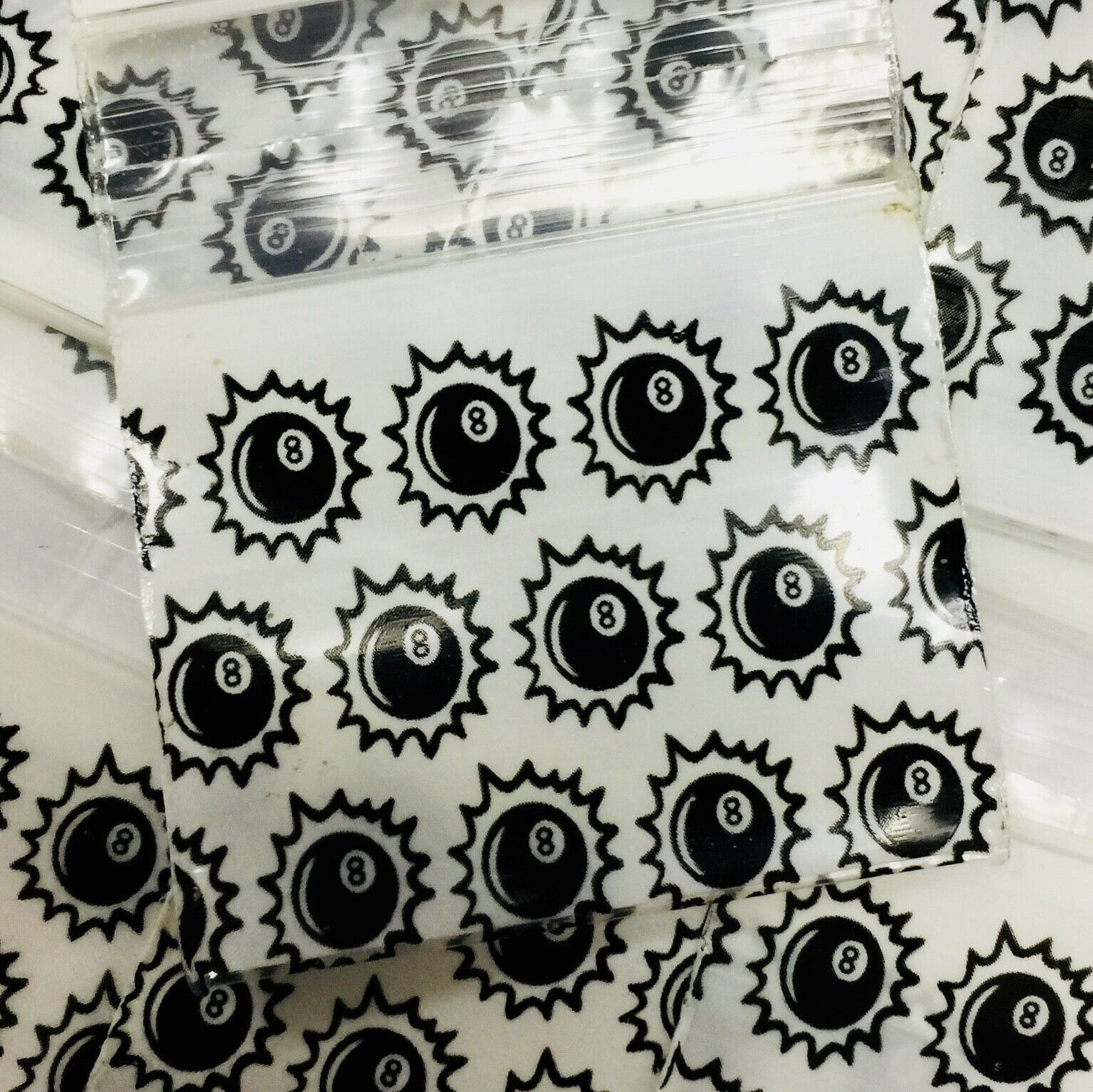 2.5 MIL 12510 MINI ZIP DESIGN BAGS 1.25″X1″ 10 DSN PRE-MIX 1000PCS, READ DETAILS