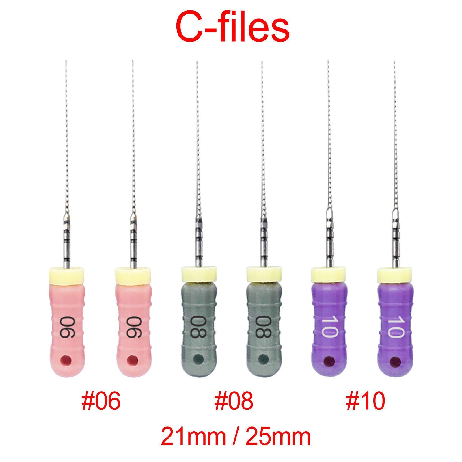 Mani Type Dental Endodontic Root Canal K-files 25/31mm C-files 21mm Hand Use
