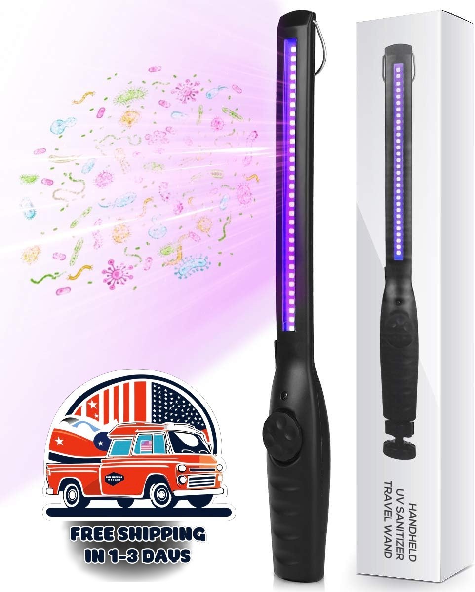 Lámpara De Desinfección UV Portátil Recargable Esterilizador De Luz Ultravioleta