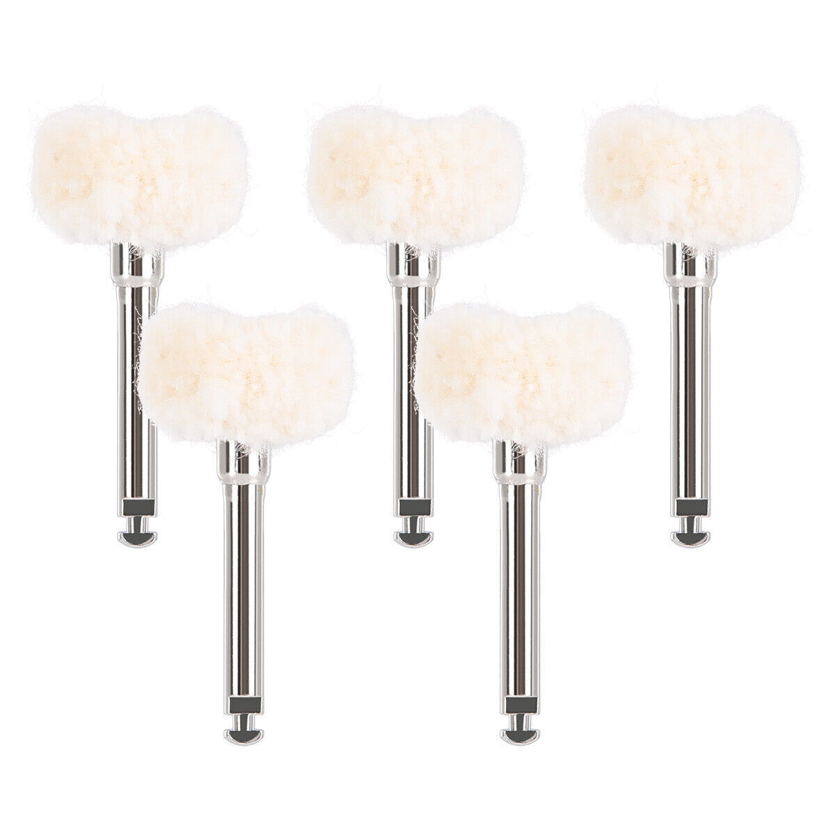 5Pc Cotton Dental Polishing Brush Wheels RA2.35mm Contra Angle RA Latch Type NEW