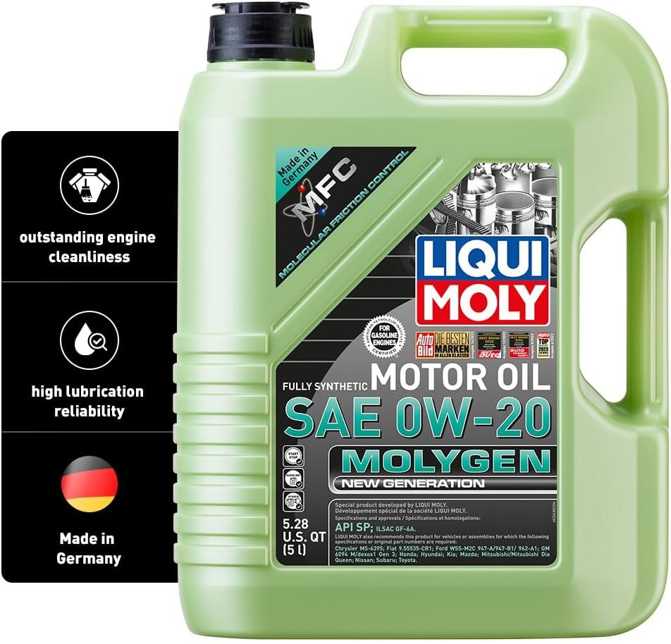 Liqui Moly Molygen New Generation SAE 0W-20 | 5 Liter | Fully synthetic engine o