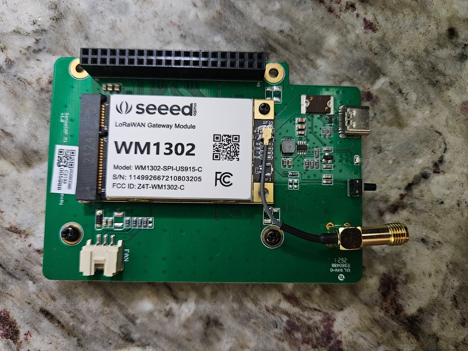 Seeed Studio LoRaWAN Gateway Module WM1302 US915
