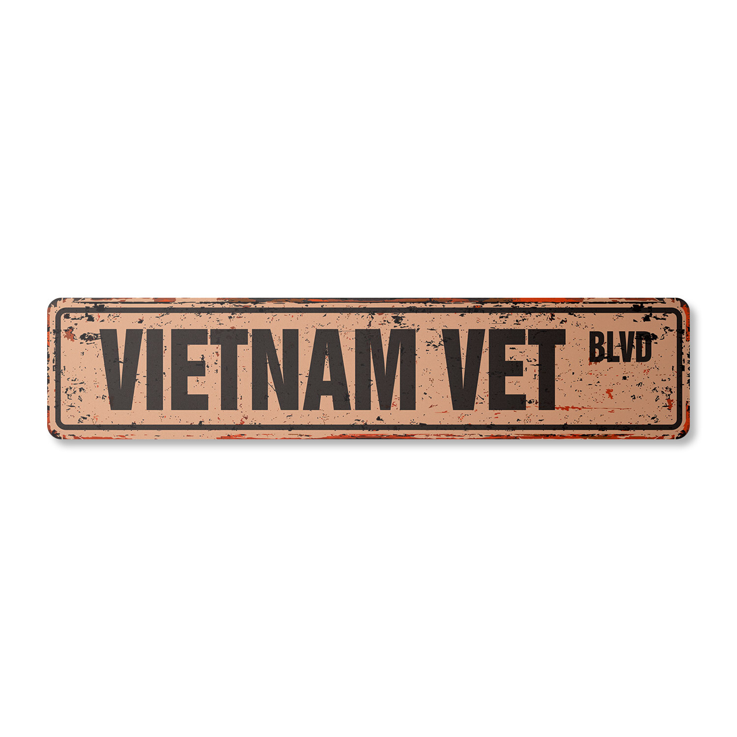 VIETNAM VET Vintage Street Sign Metal Plastic veteran nam war pow 1960’s