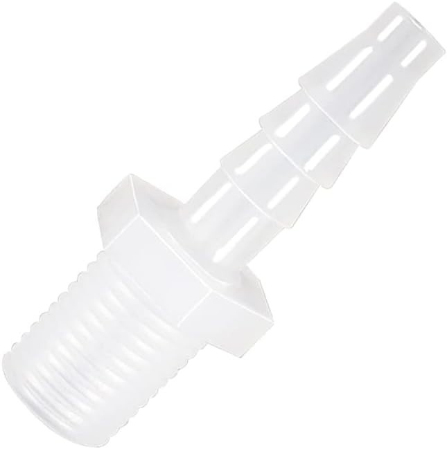 Plastic Hose Barb Fitting, 1/2″ Barb X 3/8 NPT Male Thread Adapter Connector …