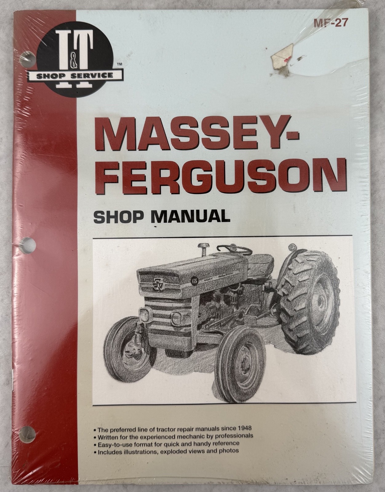 Massey Ferguson MF27 I&T Shop Service Manual Models MF135, 150, 165 Gas + Diesel