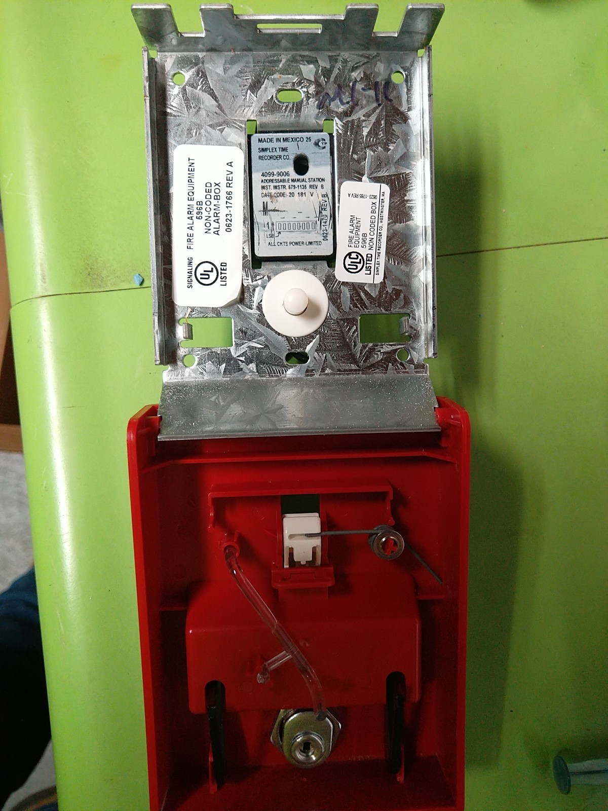 SIMPLEX 4099-9006 IDNet ADDRESSABLE FIRE ALARM PULL STATION