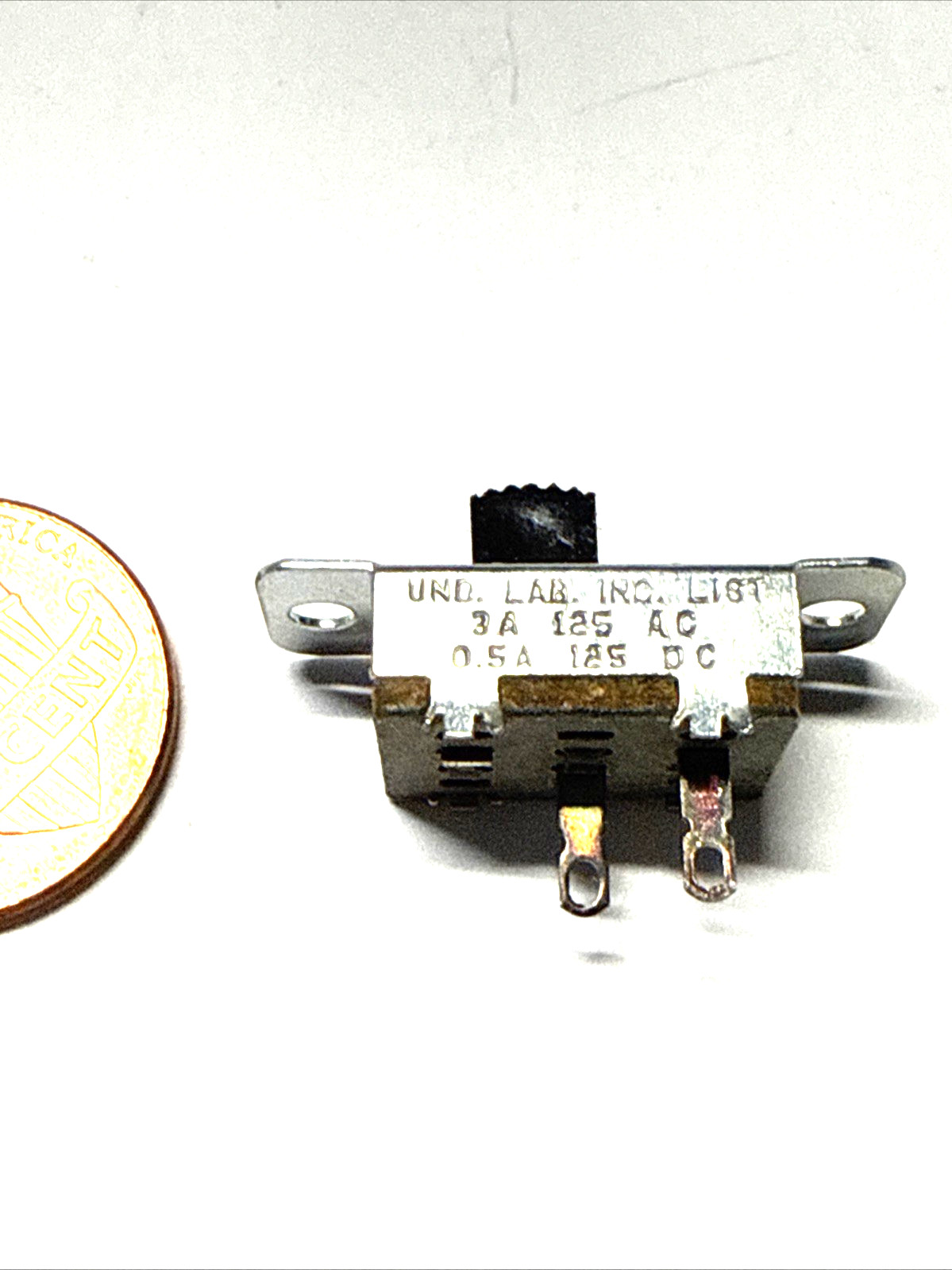 one SPST Slide Switch 3A- 125 VAC / 0.5A -125 VDC made by STACKPOLE
