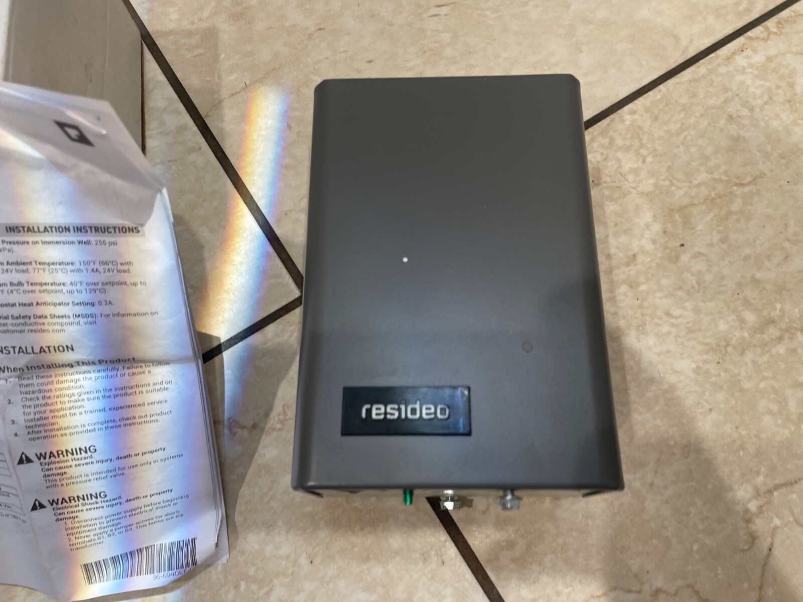 RESIDEO AQUASTAT MODEL NUMBER: L8148J1009