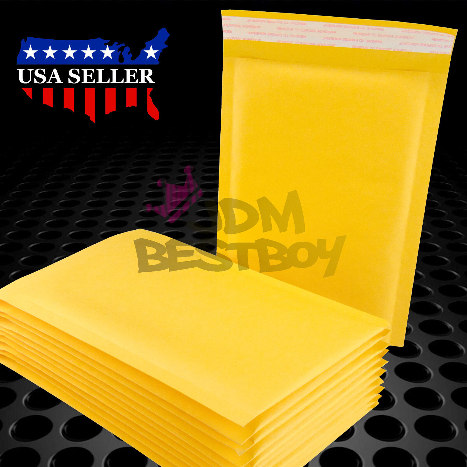 ANY SIZE Yellow Kraft Bubble Mailers Mailing Shipping Envelopes Bags Shockproof