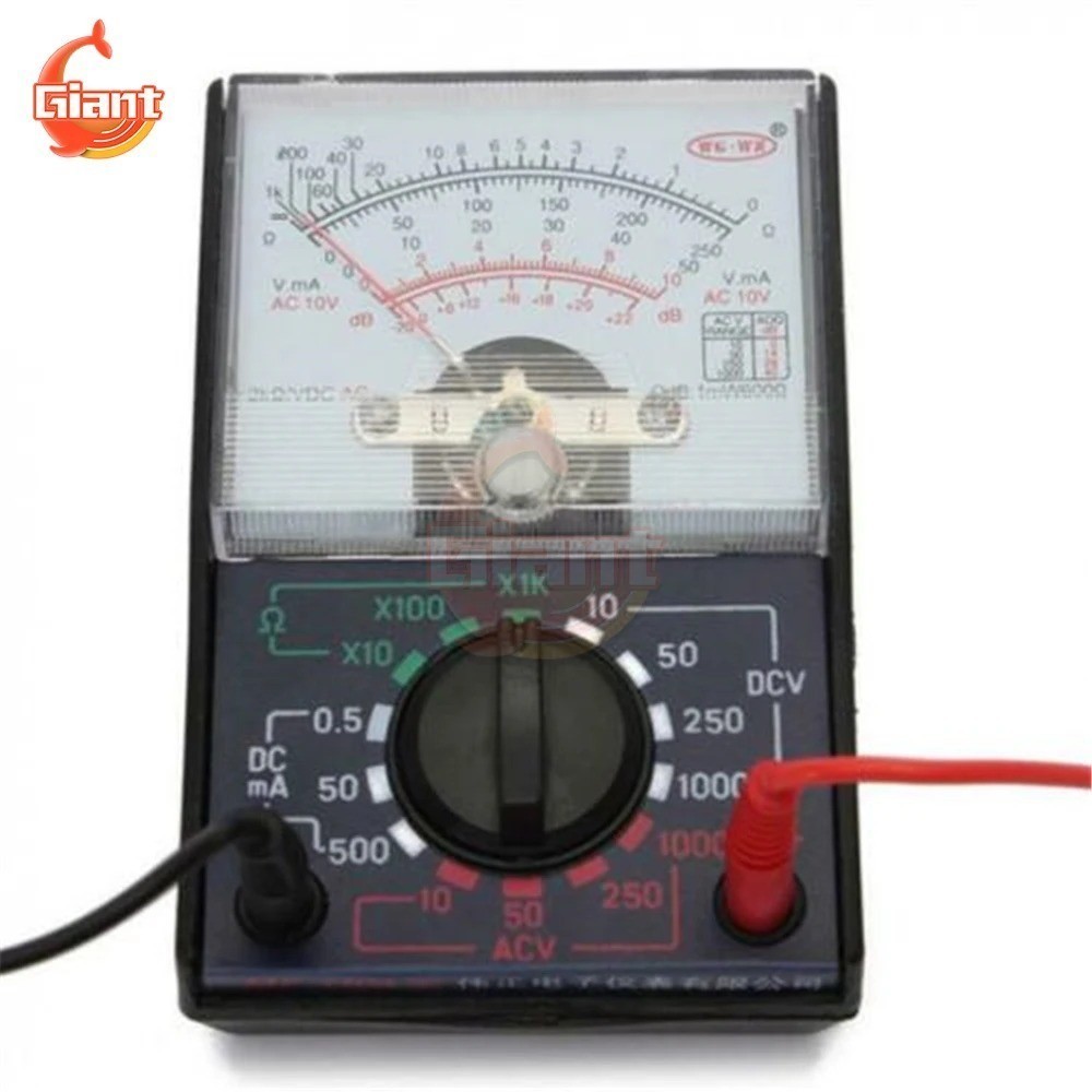 MF-110A AC/DC Analog Multimeter Needle Pointer Type Universal Voltmeter Ammeter