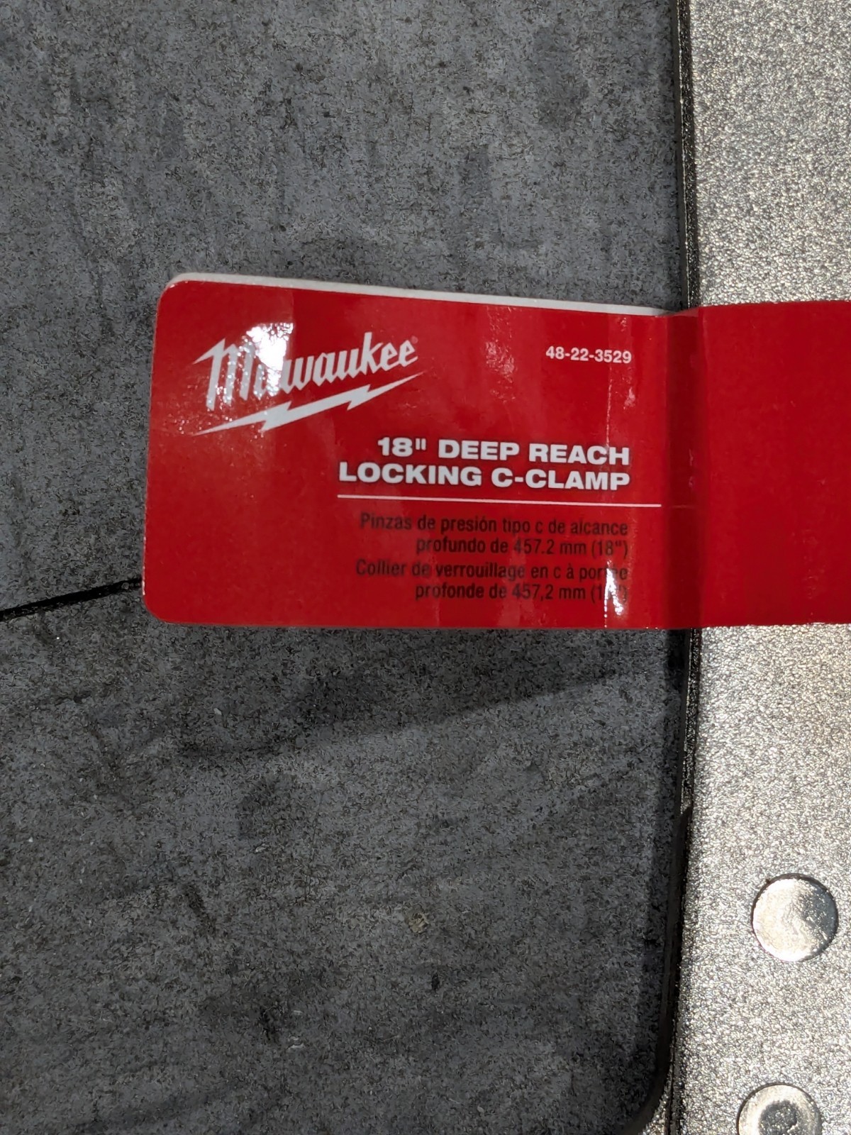 Milwaukee Tool 18″ Deep Reach Locking C-Clamp 48-22-3529
