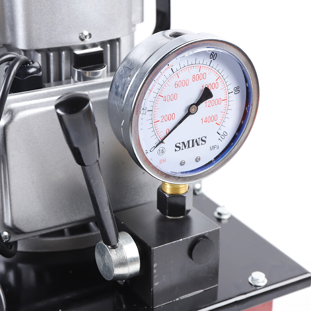 110V 750W Electric Driven Hydraulic Pump Single Acting Manual Valve 10000PSI USA