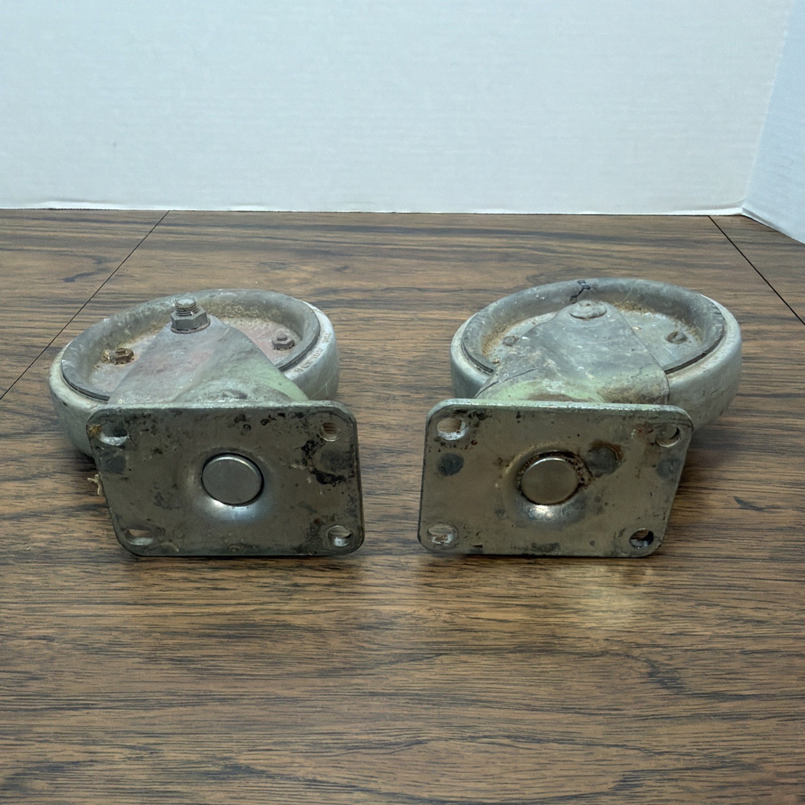 Pair Vintage Colson Quiet Caster Wheels – 5” x 1” – Made USA Model 2-5-65