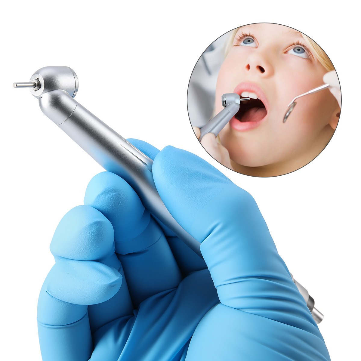 Dental 45°/E-generator LED High Speed Handpiece 2/4 Holes