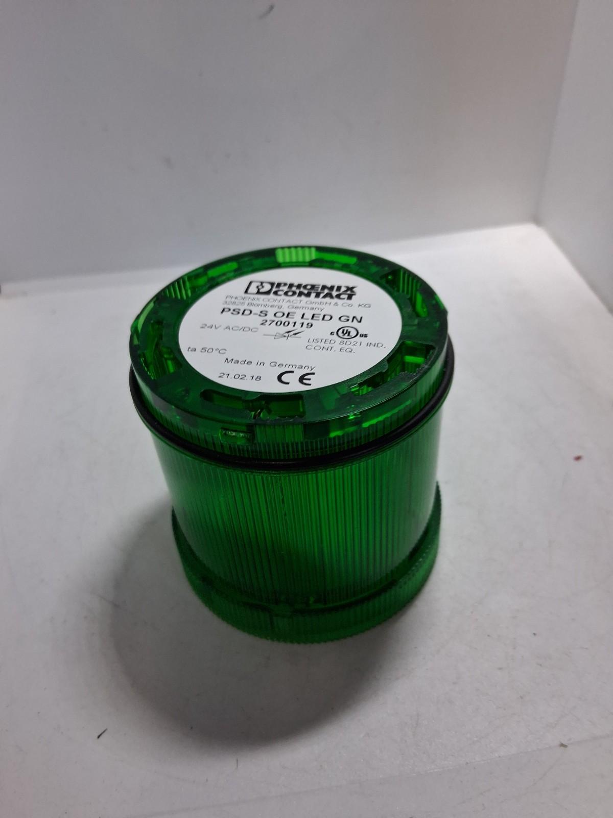 PHOENIX CONTACT PSD-S OE LED GN STACK LIGHT GREEN LED 24VAC/DC