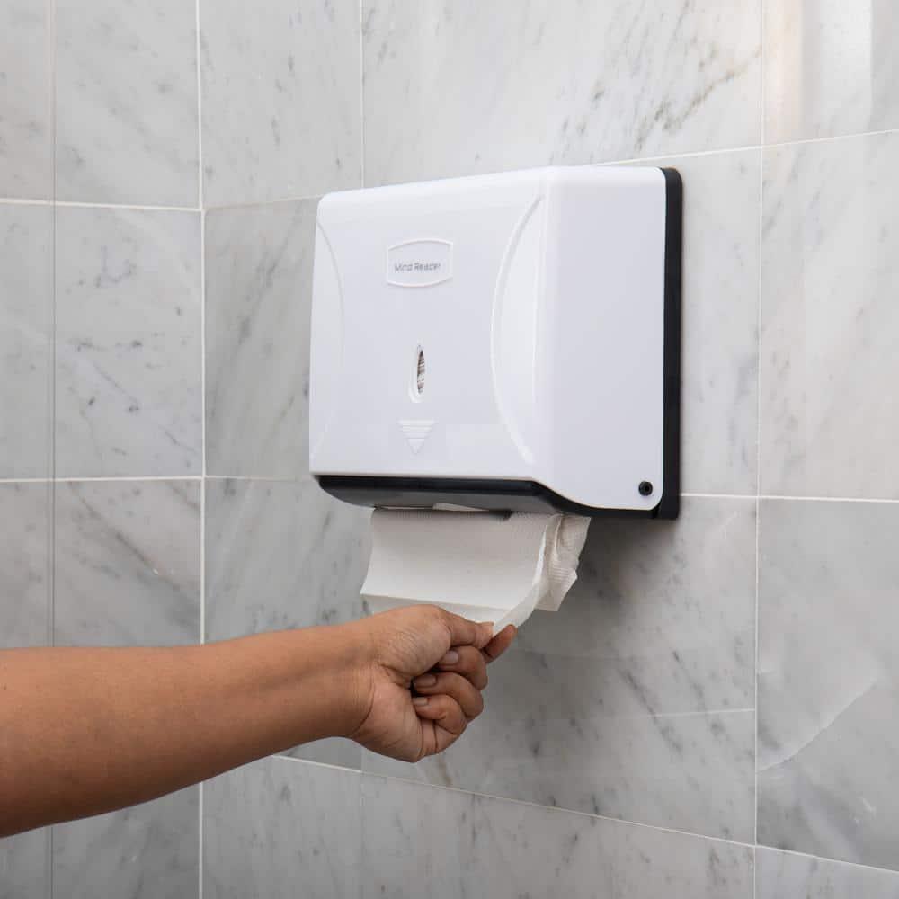 Wall Mounted Multi-Fold Paper Towel Dispenser Tri-Fold , White
