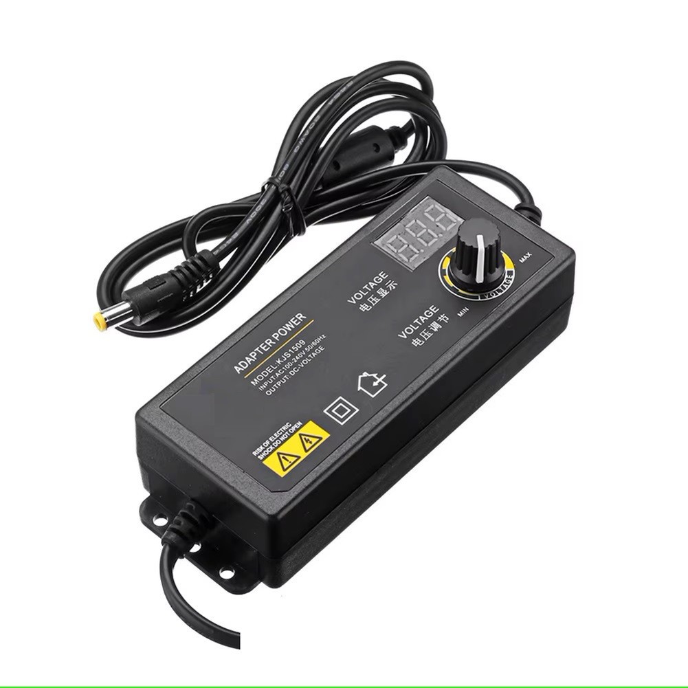 1X Adjustable Voltage 3 to 36V AC / DC Switch Power Supply Adapter W/LED Display