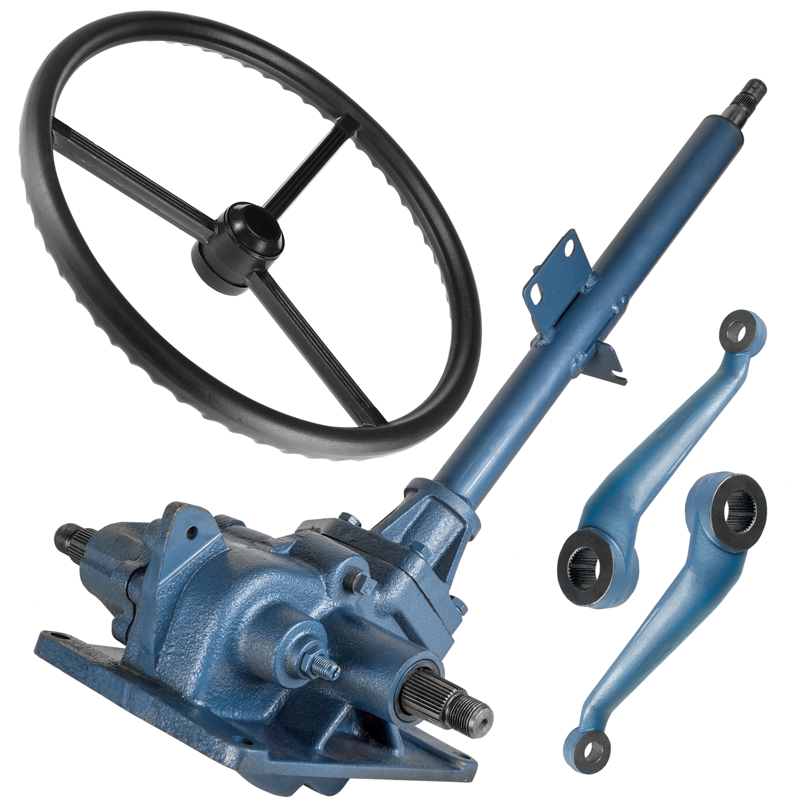 Caltric Steering Wheel & Shaft W/ Arms For Ford 3000 3610 4000 4610 5030