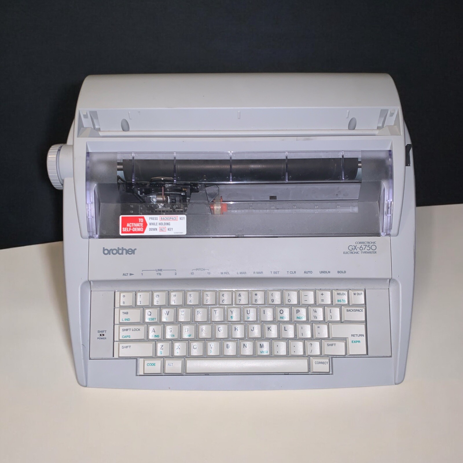 Brother Correctronic GX-6750 Electronic Typewriter Portable *TESTED*
