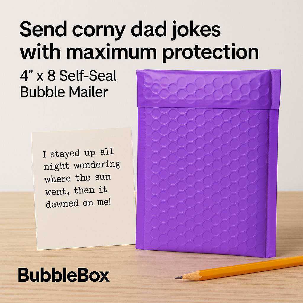 Purple #000 4×8 Poly Bubble Mailers Self Seal Padded Shipping Envelopes