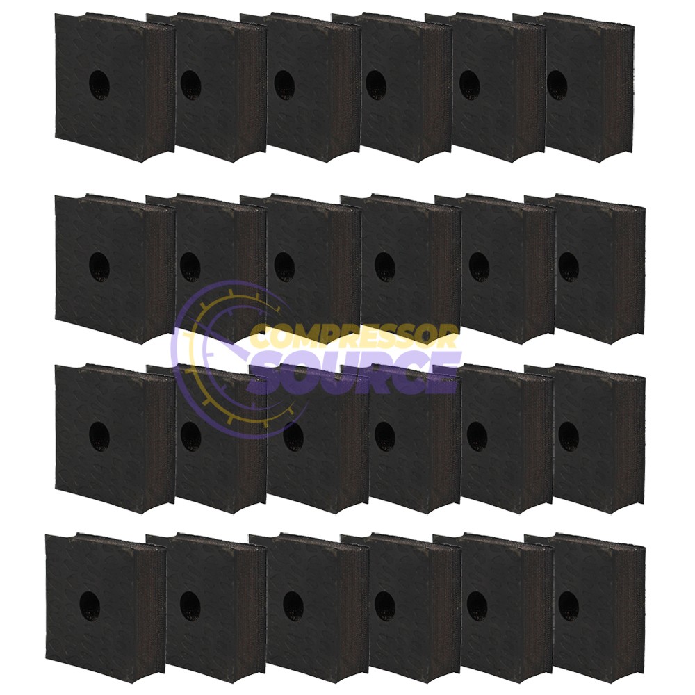 24 Anti Vibration Pad Air Compressor 3x3x1 Isolation 3″ Heavy Duty Rubber USA