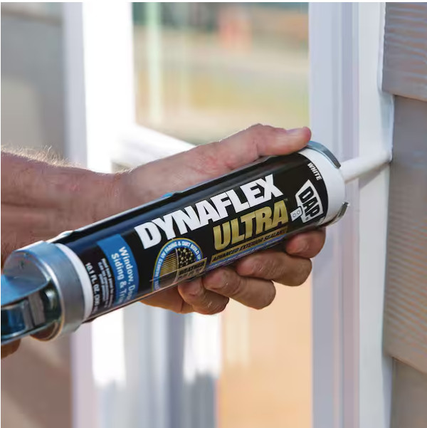 DYNAFLEX Ultra 10.1 oz. White Advanced Exterior Window, Door, and Siding Sealant