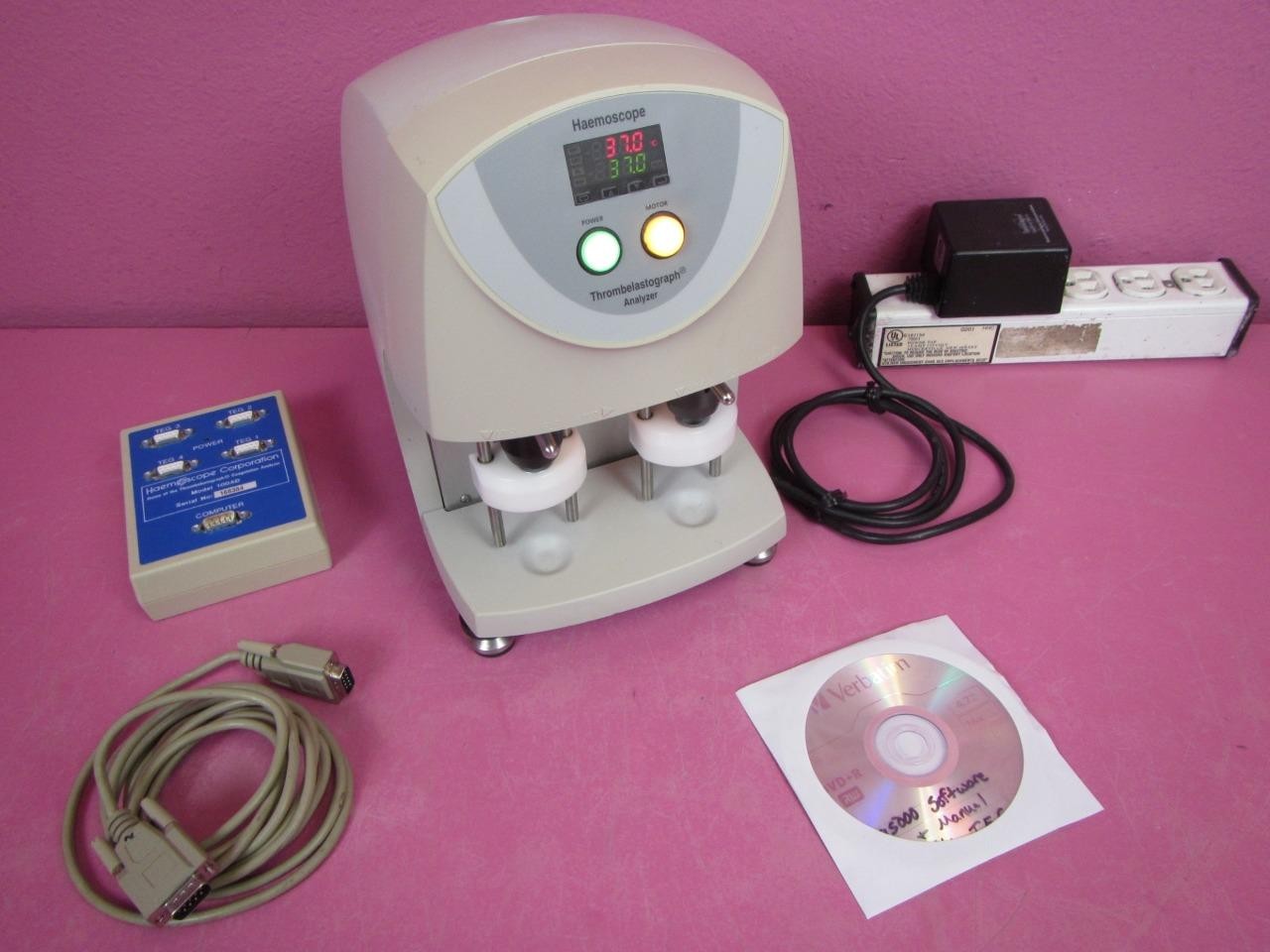 Haemoscope TEG 5000 Coagulation Analyzer Thrombelastograph w/ Software & 100AD