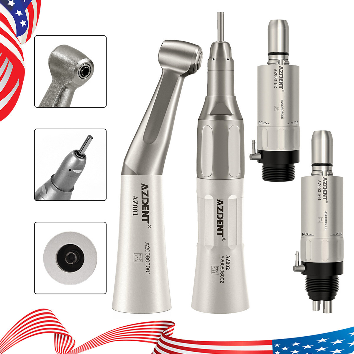NSK Style Dental E-Generator LED High Speed/Low Speed Handpiece Kits 2Hole/4Hole