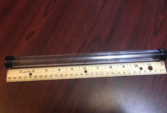 80 Pack – 12″ X 3/4″ Diameter Clear Packaging Mailing Shipping Storage Tube
