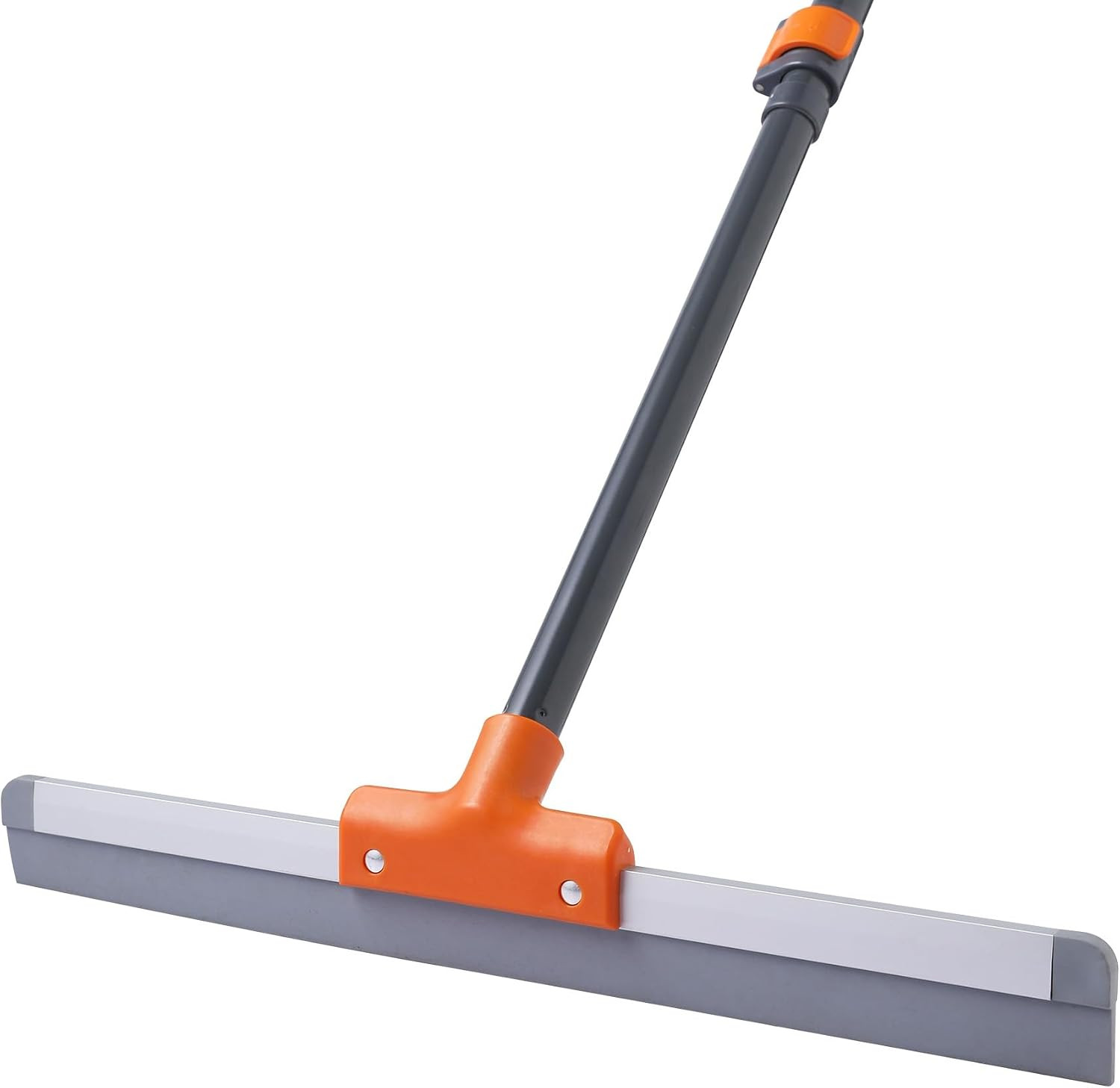 Rubber Floor Squeegee with Extendable Long Handle | Concrete Floor, Tile Floor,