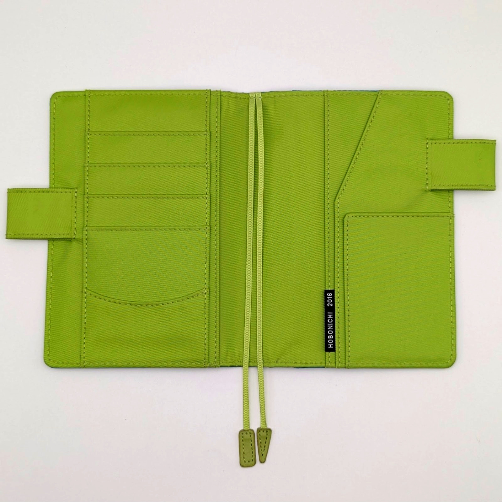 Hobonichi Cover Colors Blue Green A6 Cover on Cover Crazy Flower w/Pencil Board