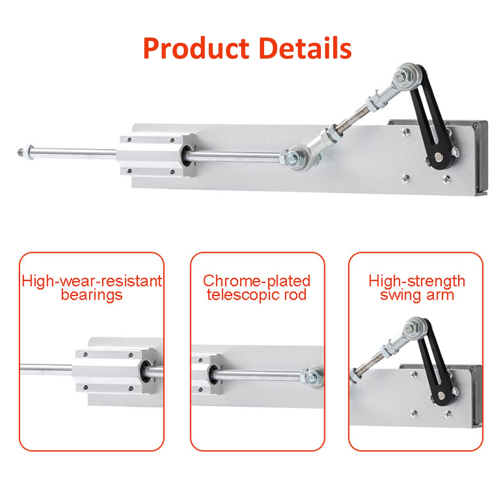 Reciprocating Motor Linear Actuator 24V 30~150mm Variable Speed 120rpm Fast DIY