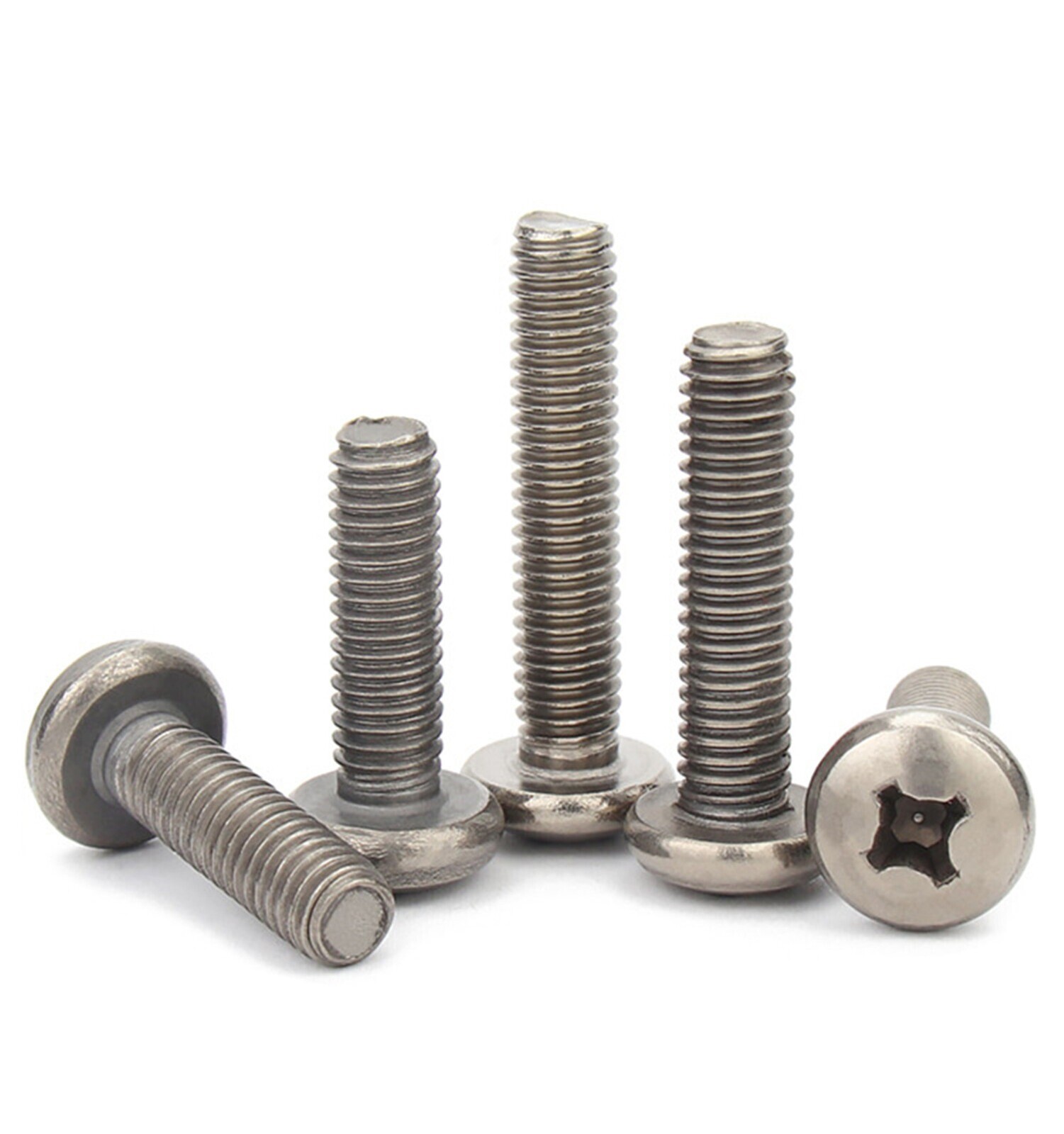 M1 M1.4 M1.6 M2 M2.5 M3 M4 M5 M6 Titanium Phillips Cross Pan Head Machine Screws