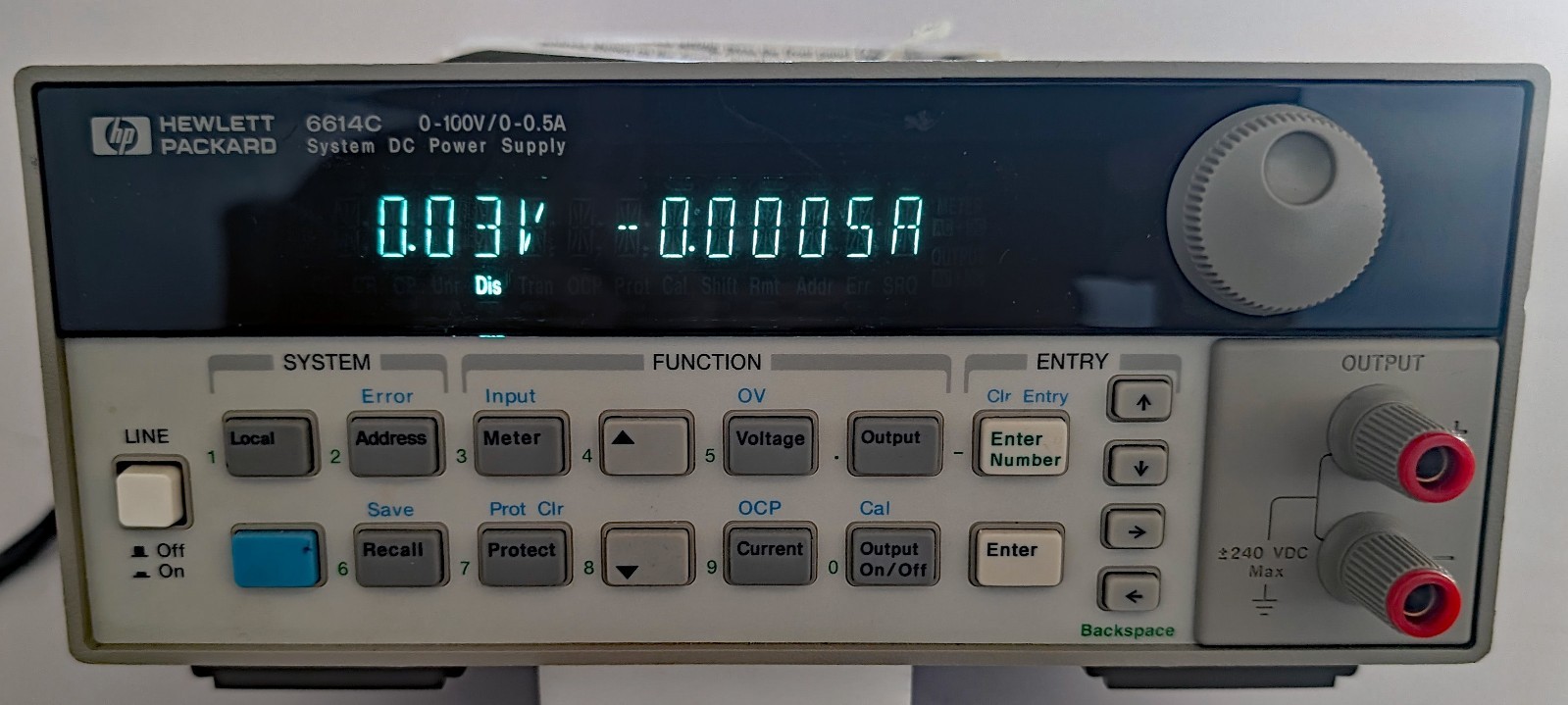 Hewlett Packard 6614C High Performance DC Power Supply (0-100 V, 0-0.5 A)