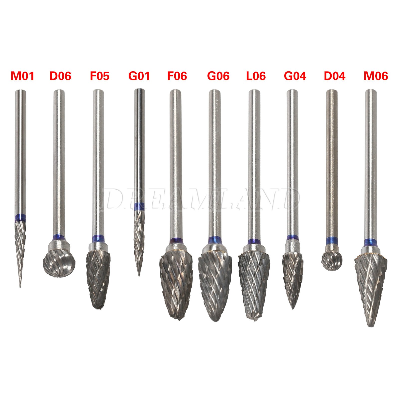 Dental Lab Marathon Micromotor Straight Handpiece/Contra Angle Polisher +10Burs