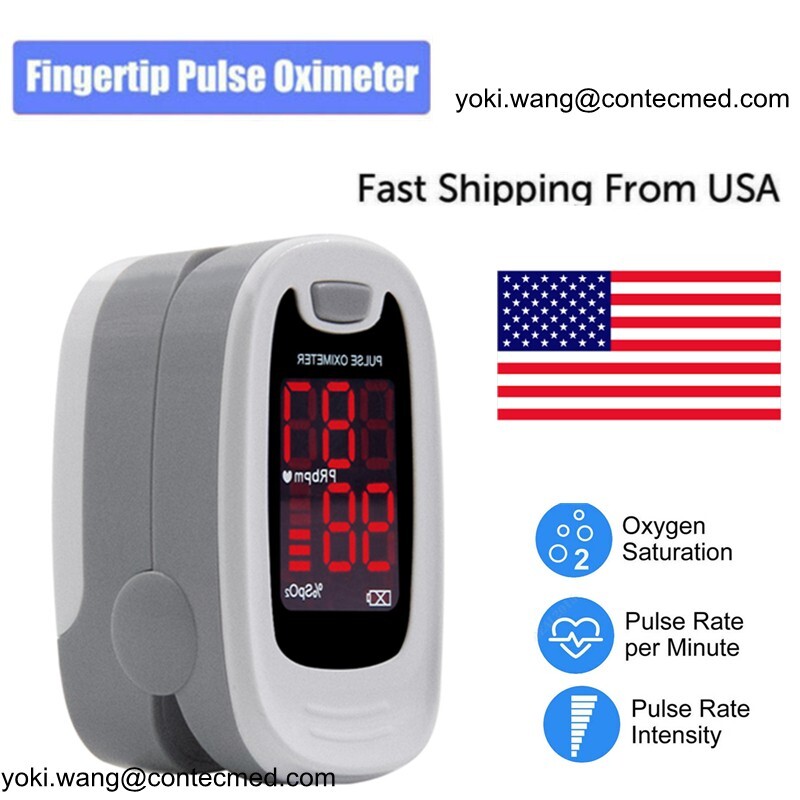 US Seller Medical Grade Contec Oximeter Oxygen O2 SPO2 Saturation Pulse rate
