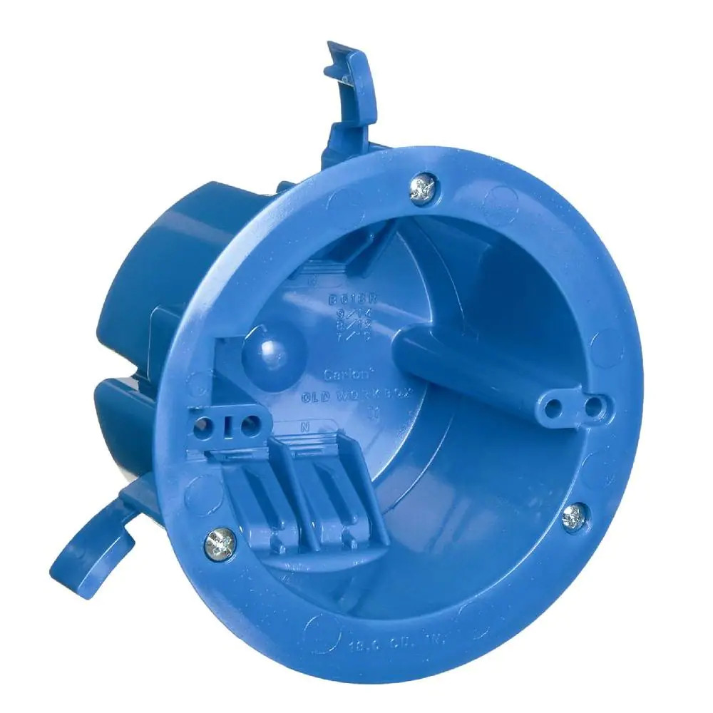1-Gang 18 cu. in. PVC Round Old Work Electrical Box