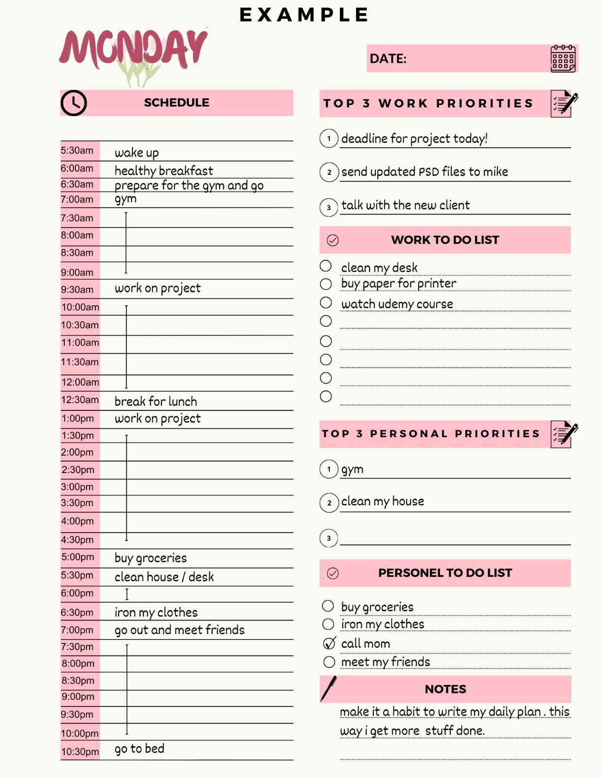 Digital Planner | Work From Home Goodnotes iPad Planner Digital Journal Pdf