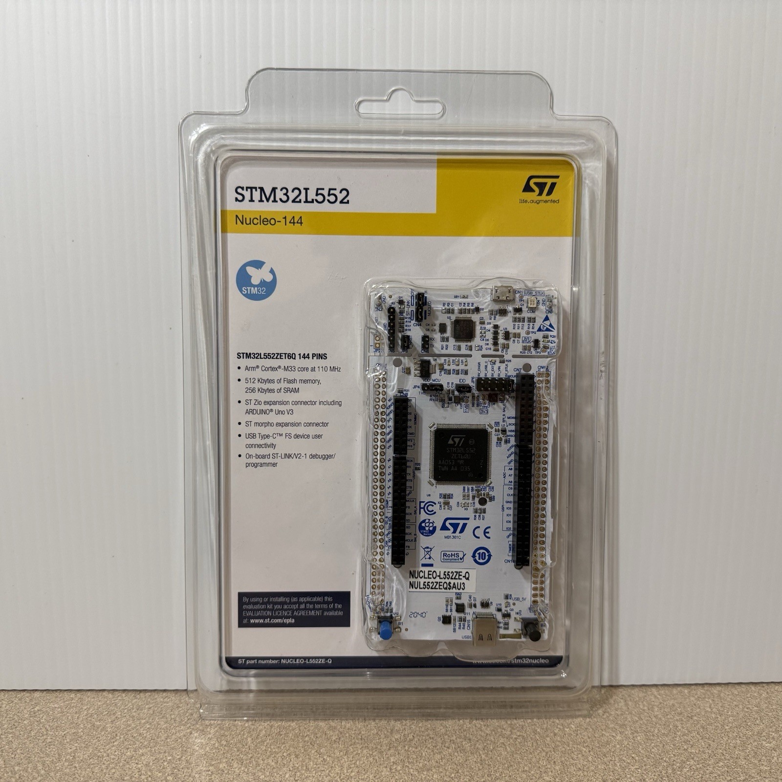 STMicroelectronics | STM32 | Nucleo-144 | STM32L552 |