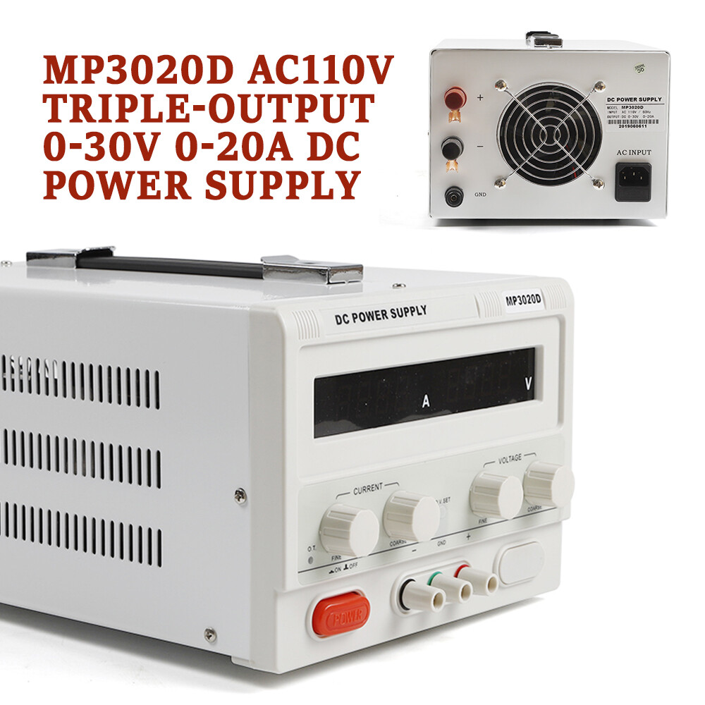 MP3020D DC Power Supply 0-32V 0-20A Adjustable with Precision Display