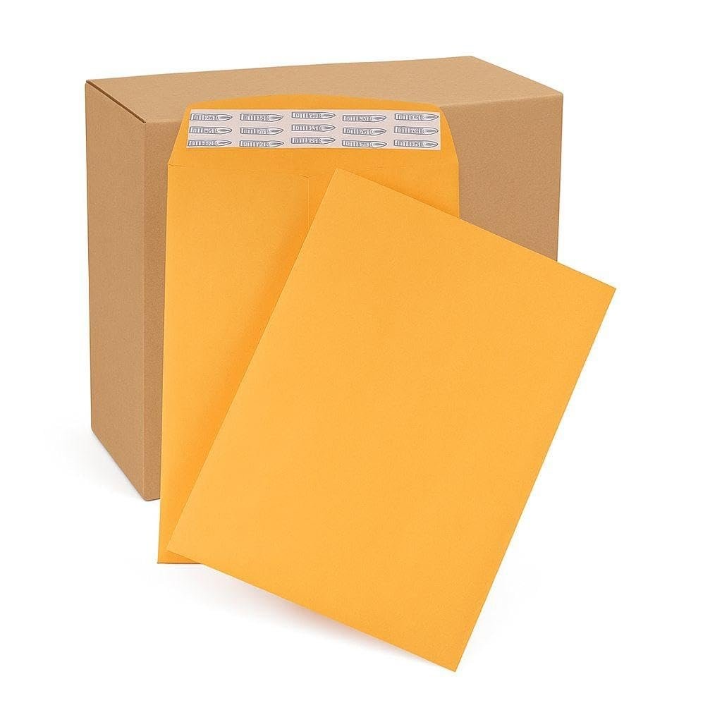 50 – Pack 10″x13″ Kraft Catalog Mailing Envelopes Mailers Peel Self Seal