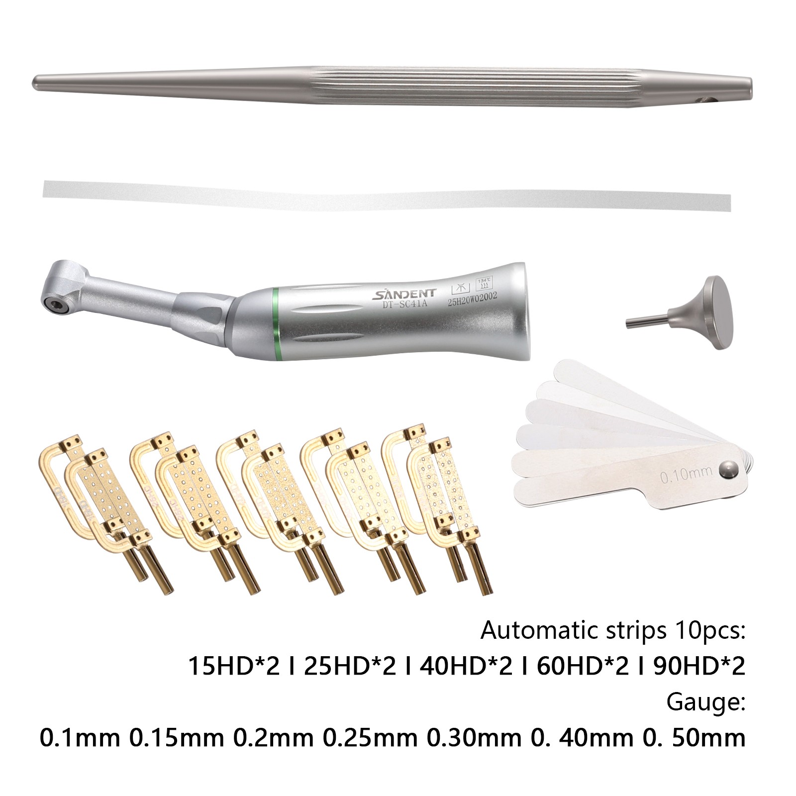 1-5* Dental Contra Angle 4:1 Reduction Handpiece IPR Reciprocating Stripping Kit