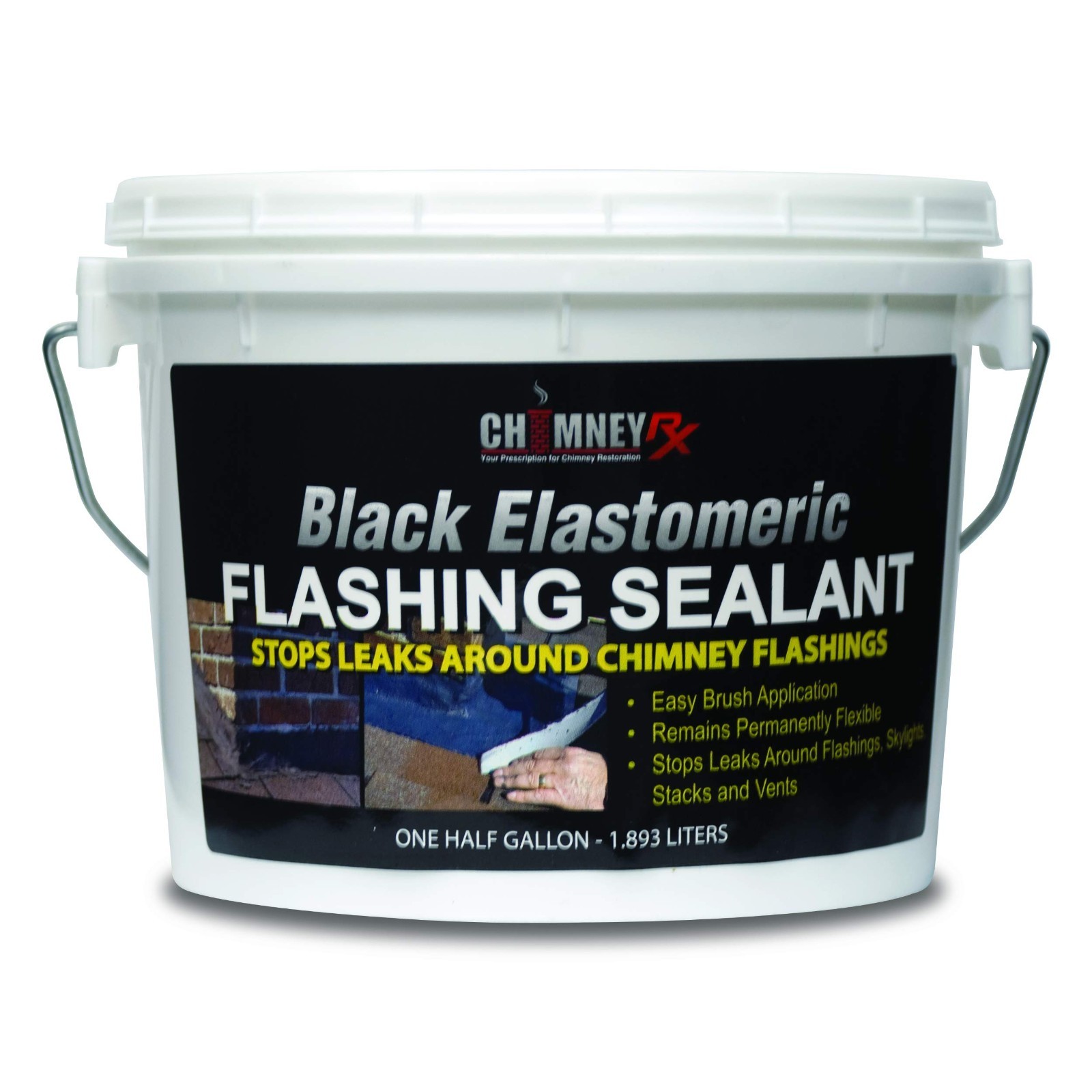 Elastomeric Waterproof Sealant for Roofs & Vents – Black Flashing Repair Coating
