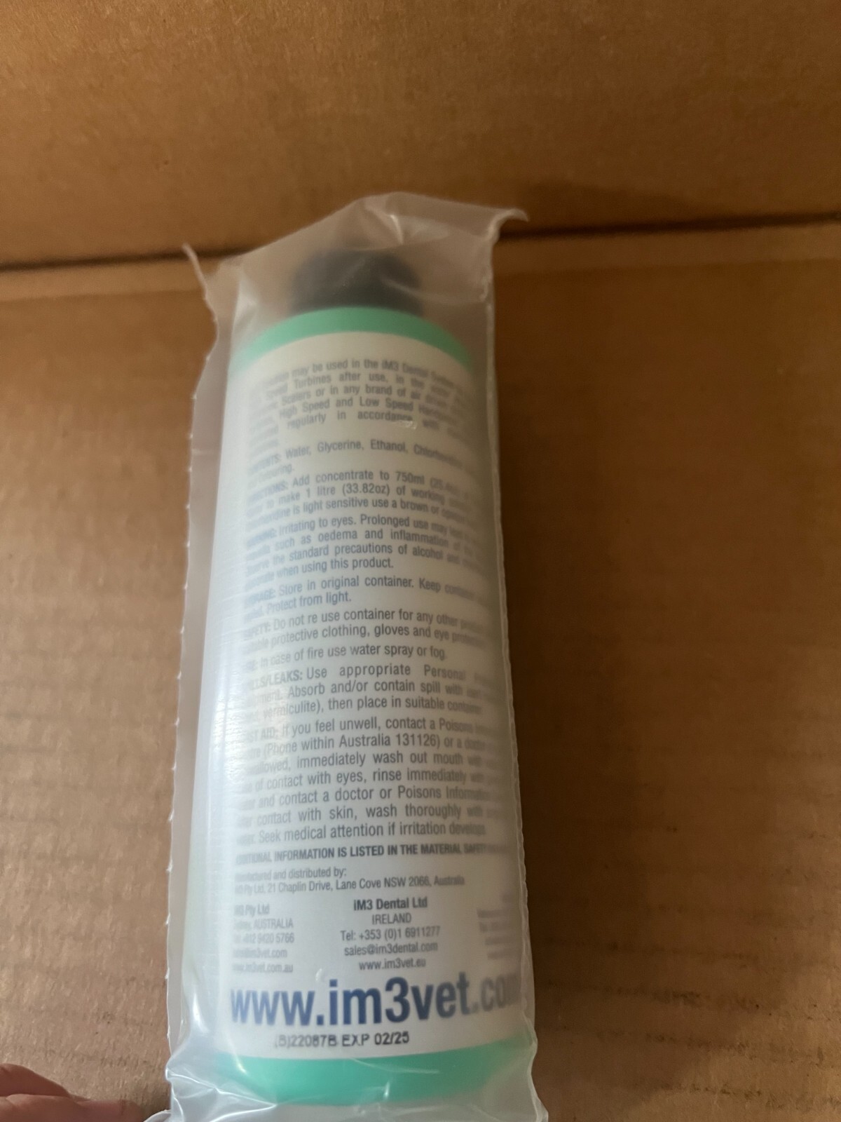 CLS Solution Concentrate IM3 The Veterinary Dental Company 250 Ml 8.5Oz Exp 2/25