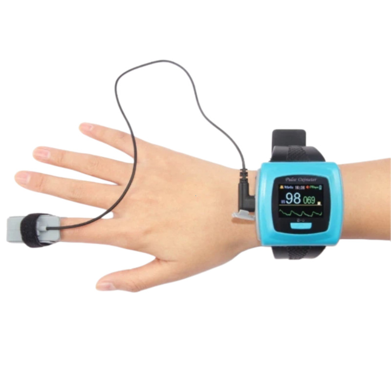 Wrist Pulse Oximeter – Oxygen Monitor with Finger Probe